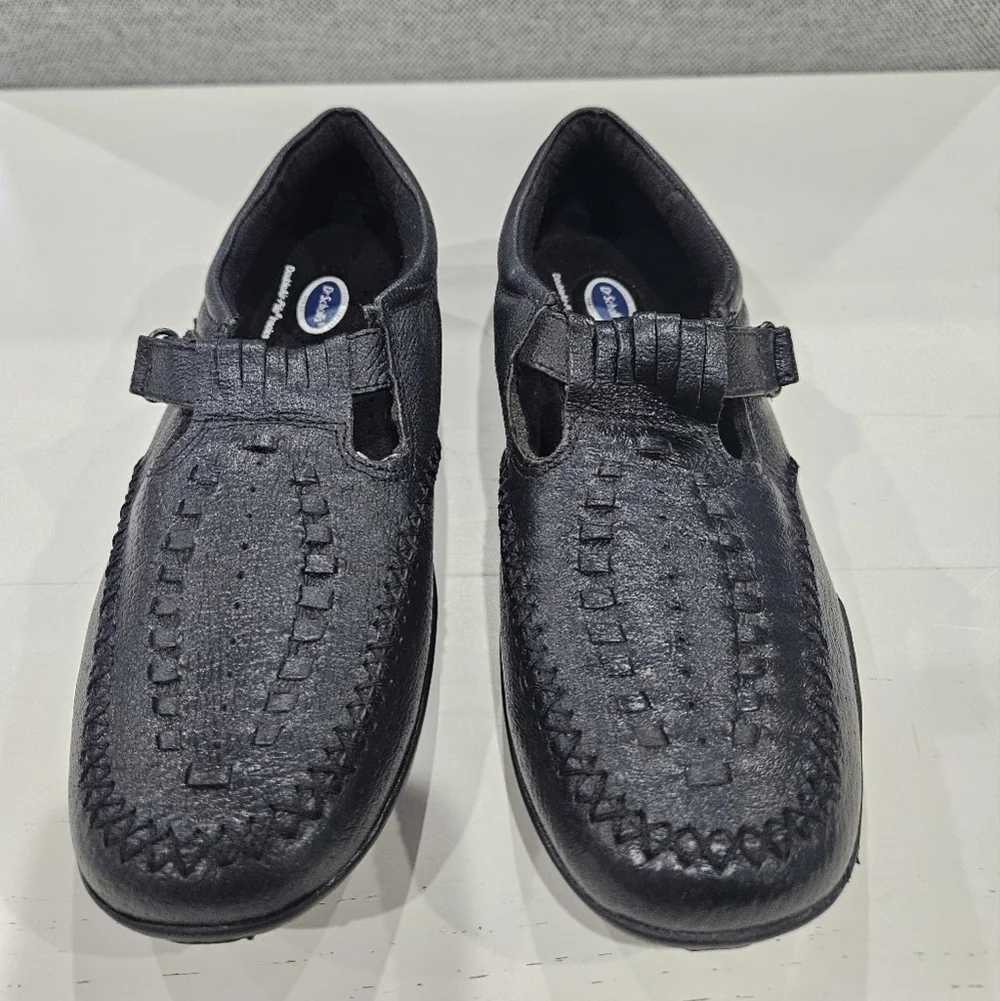 Dr. Scholl's Womens Black Woven Loafers Size 7